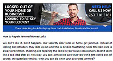 Repair Jammed Home Locks in Valley Center - Click here to download